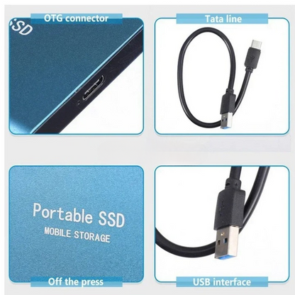 SSD Externe Portable Haute Vitesse | Stockage Sécurisé et Compact