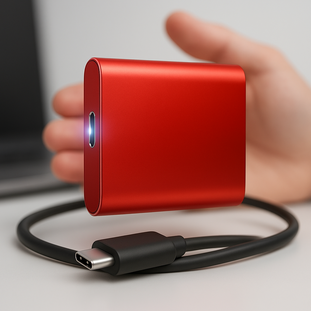 SSD Externe Portable Haute Vitesse | Stockage Sécurisé et Compact