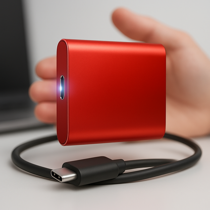 SSD Externe Portable Haute Vitesse | Stockage Sécurisé et Compact