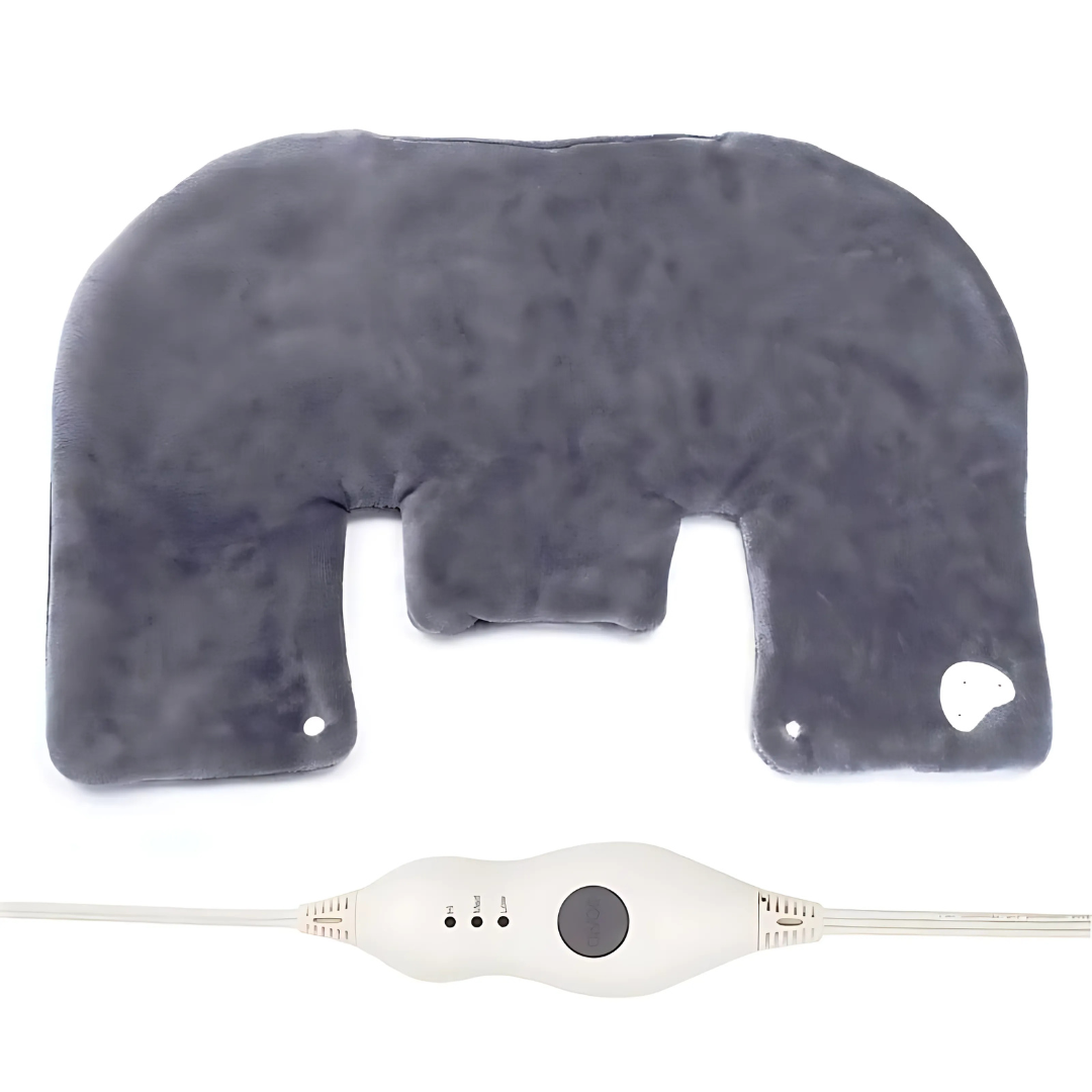 Coussin Chauffant pour Cou et Épaules | Soulagement Musculaire et Confort Doux
