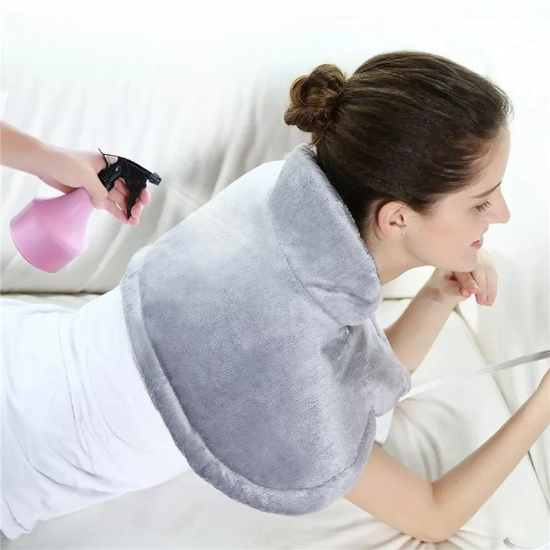 Coussin Chauffant pour Cou et Épaules | Soulagement Musculaire et Confort Doux