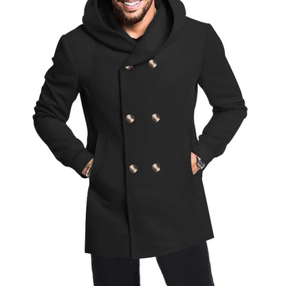 Manteau à Capuche Résistant aux Intempéries | Élégance et Confort en Saison Froide