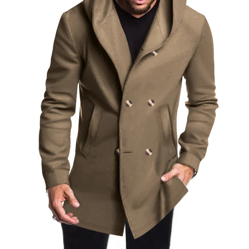 Manteau à Capuche Résistant aux Intempéries | Élégance et Confort en Saison Froide