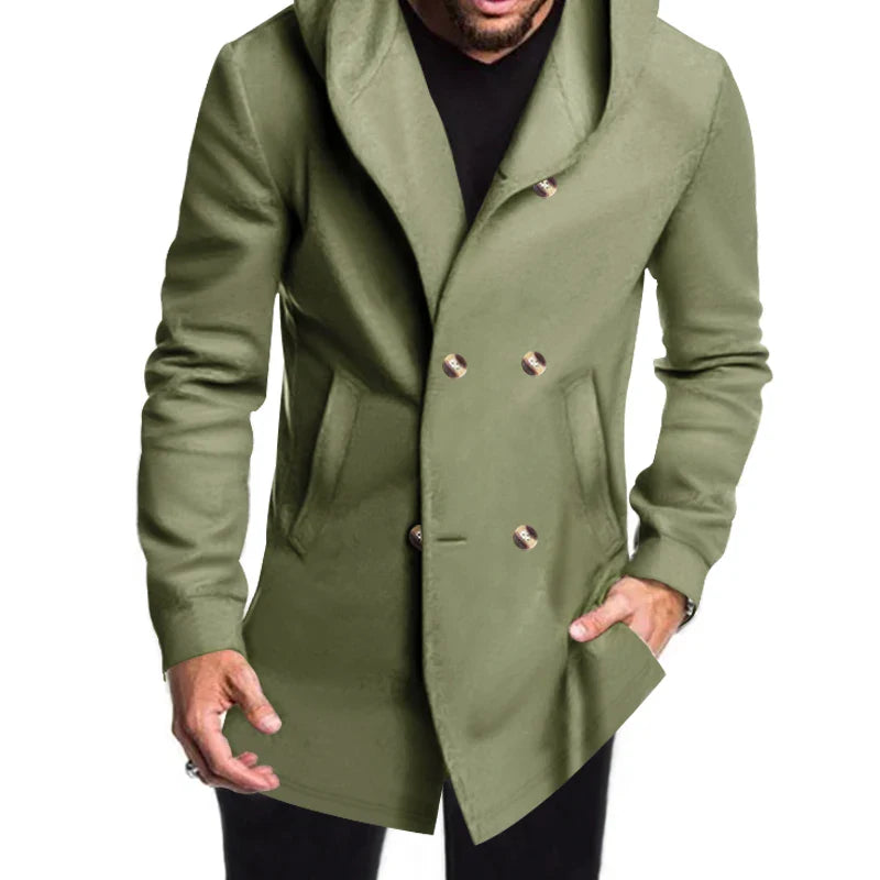 Manteau à Capuche Résistant aux Intempéries | Élégance et Confort en Saison Froide