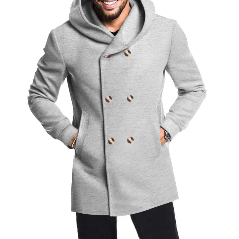 Manteau à Capuche Résistant aux Intempéries | Élégance et Confort en Saison Froide