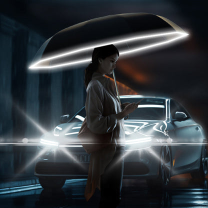 Parapluie de Voyage Pliable | Compact et Réfléchissant pour Sécurité