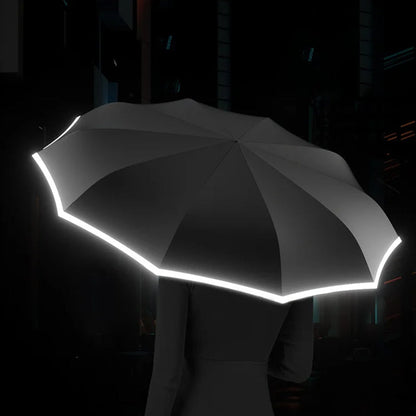 Parapluie de Voyage Pliable | Compact et Réfléchissant pour Sécurité