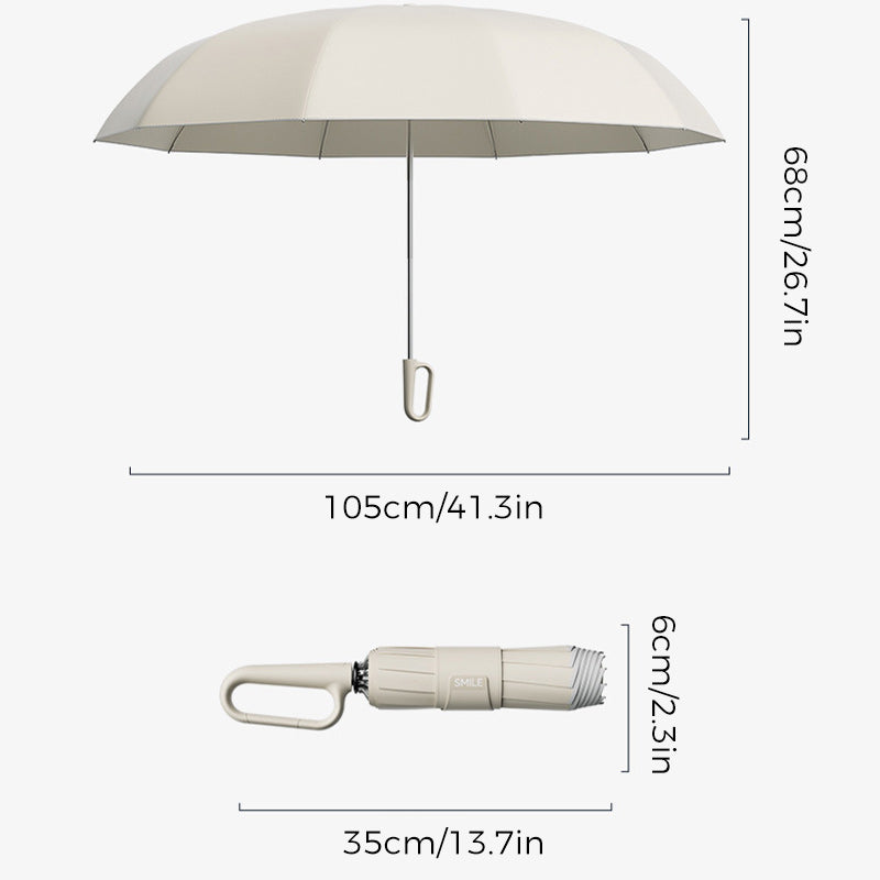 Parapluie de Voyage Pliable | Compact et Réfléchissant pour Sécurité