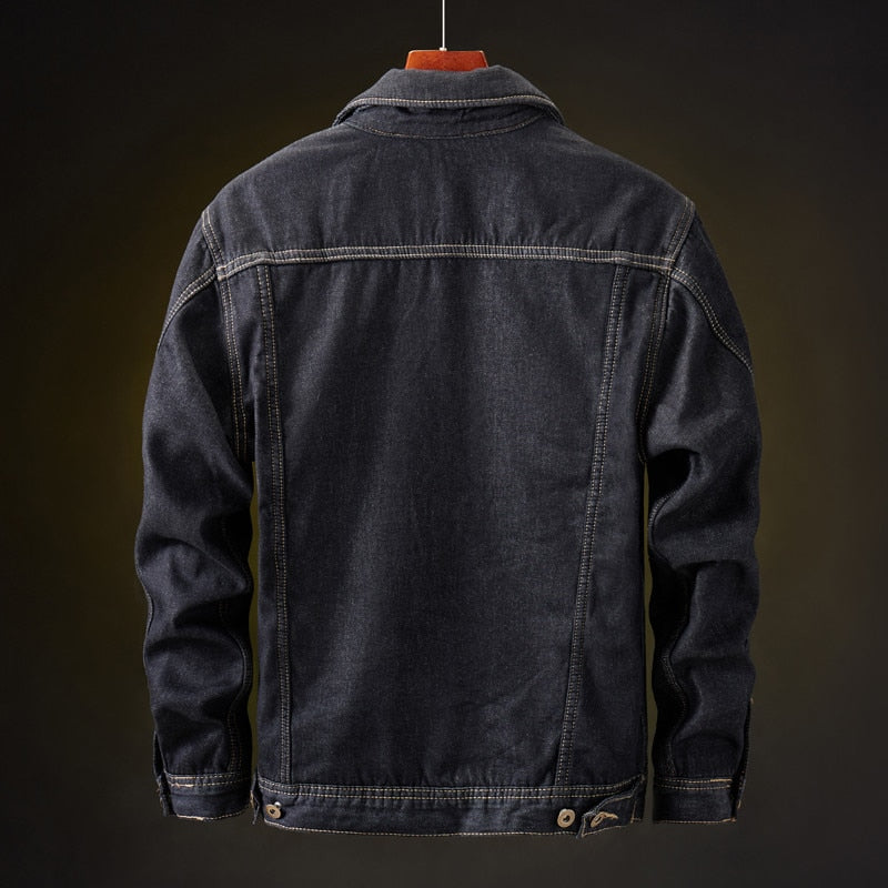 Veste en Jean Doublée Sherpa pour Hommes | Style Tendance et Confort en Hiver