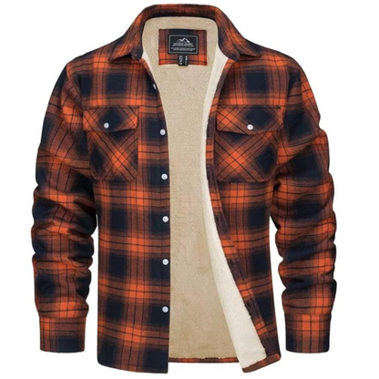Veste à Carreaux Doublée en Polaire | Chaleur et Style pour l'Hiver