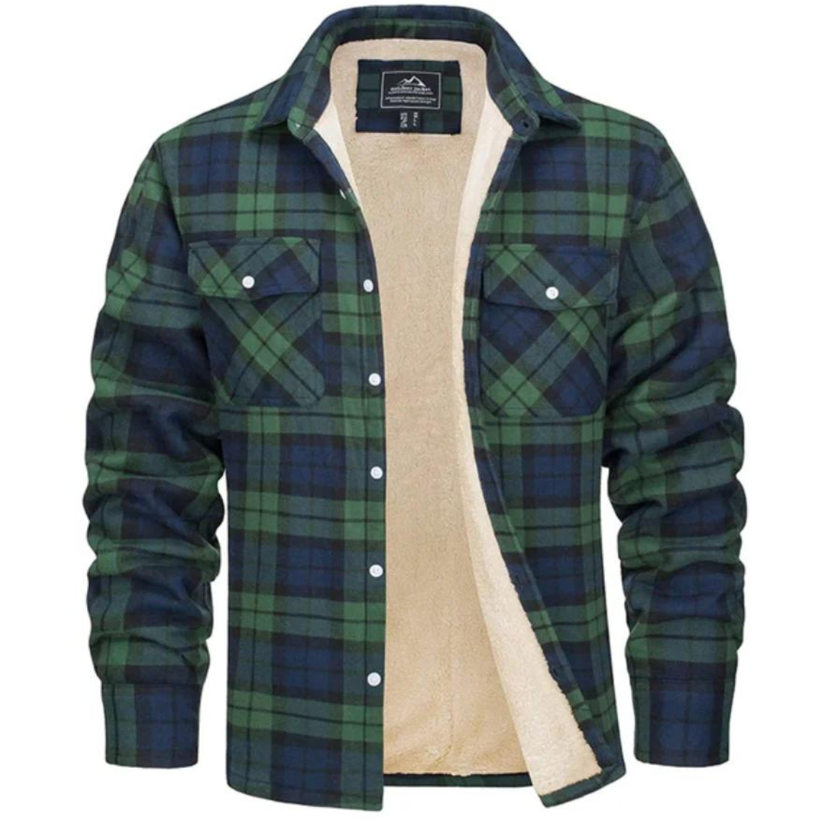 Veste à Carreaux Doublée en Polaire | Chaleur et Style pour l'Hiver