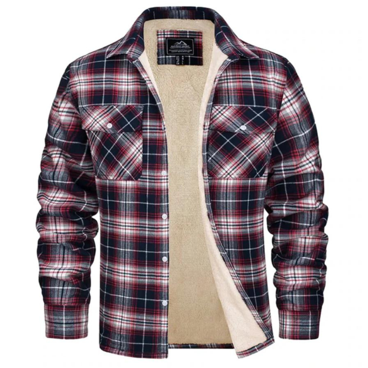 Veste à Carreaux Doublée en Polaire | Chaleur et Style pour l'Hiver