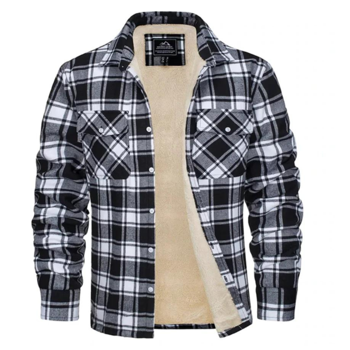 Veste à Carreaux Doublée en Polaire | Chaleur et Style pour l'Hiver