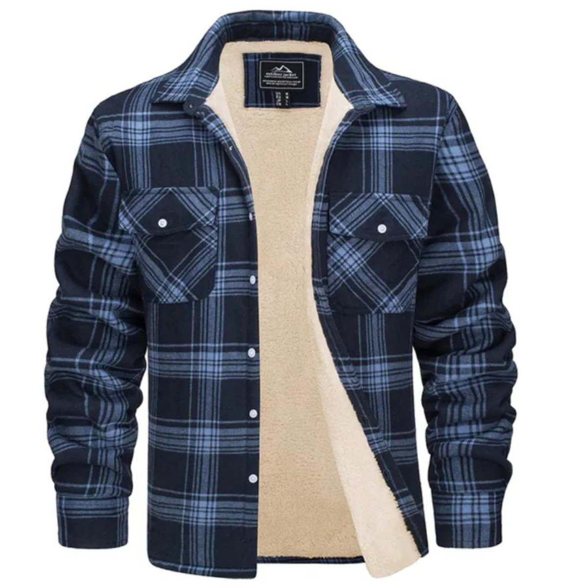 Veste à Carreaux Doublée en Polaire | Chaleur et Style pour l'Hiver