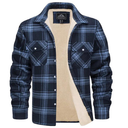 Veste à Carreaux Doublée en Polaire | Chaleur et Style pour l'Hiver