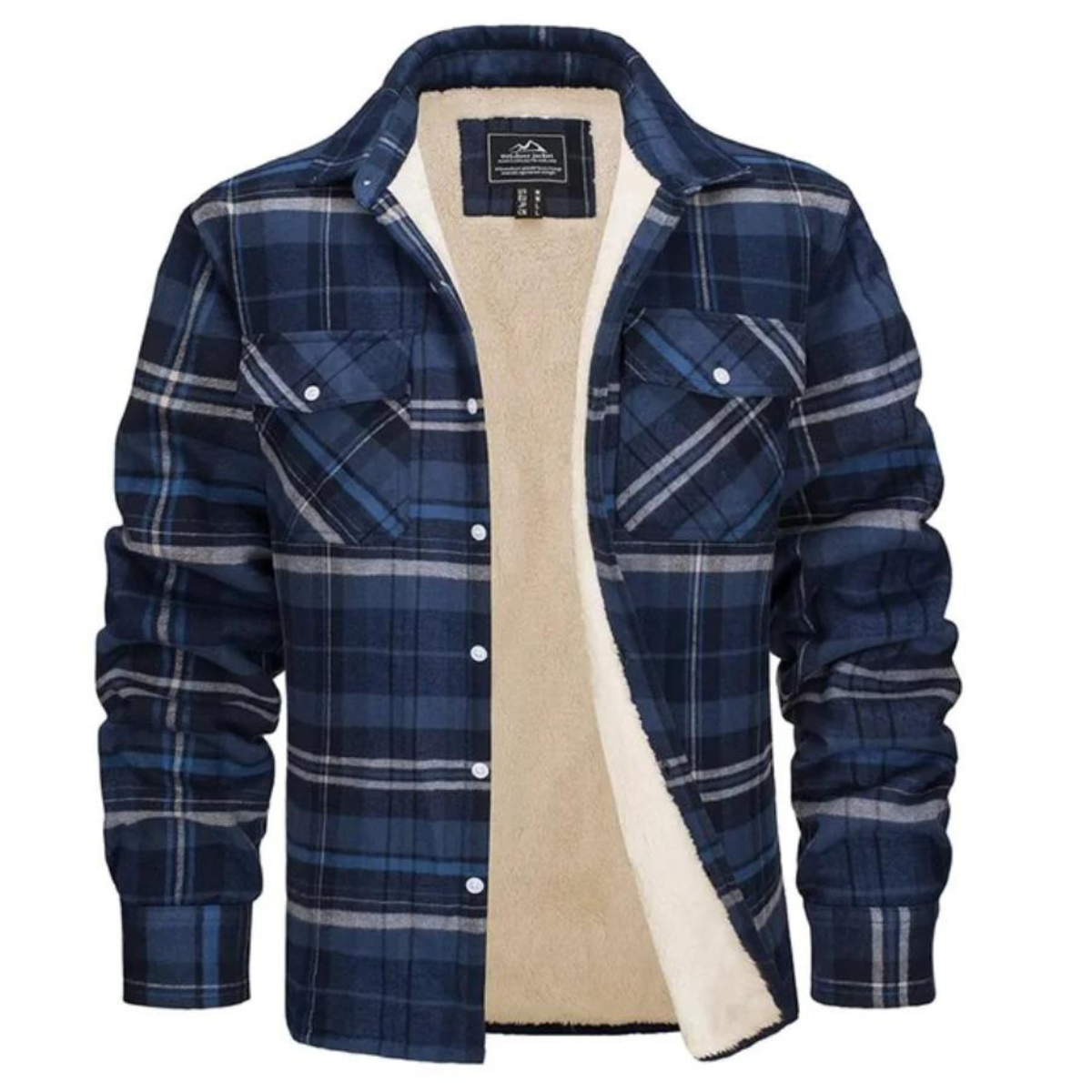 Veste à Carreaux Doublée en Polaire | Chaleur et Style pour l'Hiver