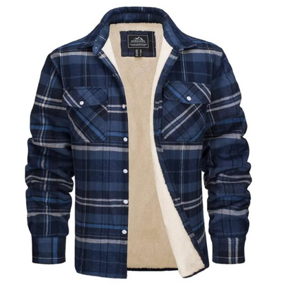 Veste à Carreaux Doublée en Polaire | Chaleur et Style pour l'Hiver