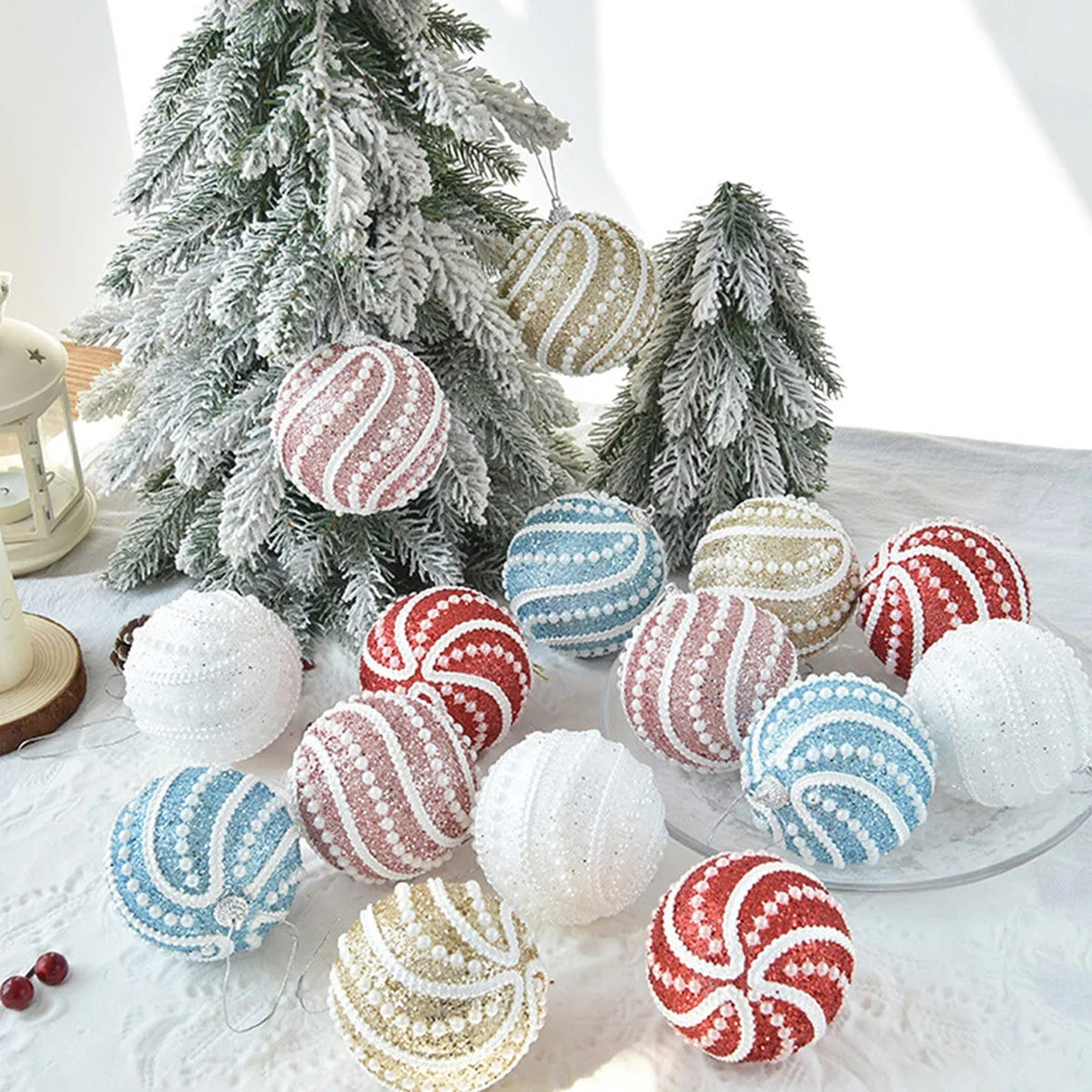 Décorations Suspendues pour Arbre de Noël | Élégance et Durabilité pour Fêtes
