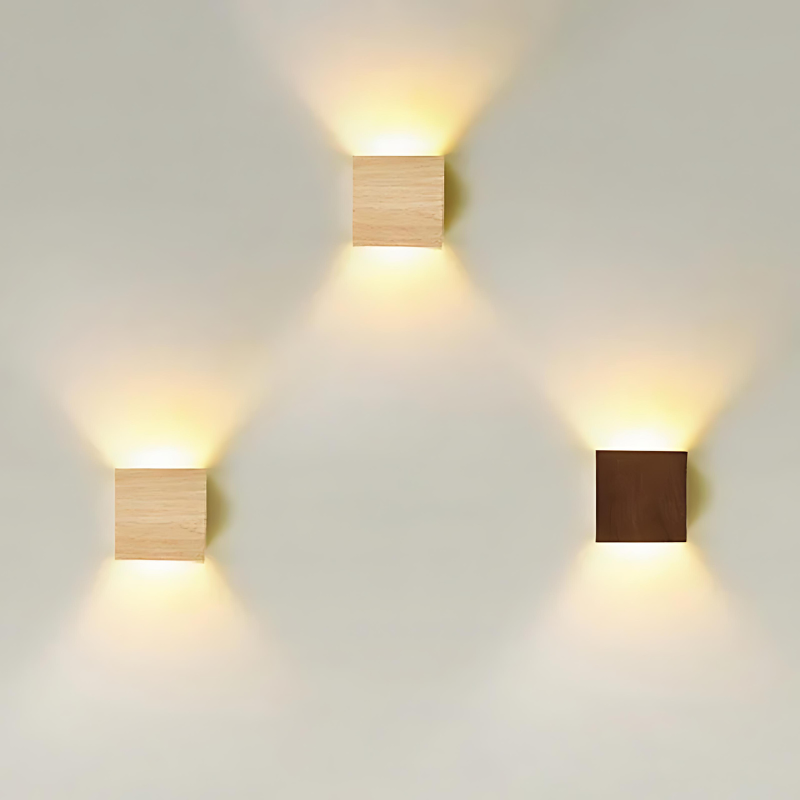 Applique Murale LED en Bois Naturel | Design Scandinave pour Espaces Minimalistes
