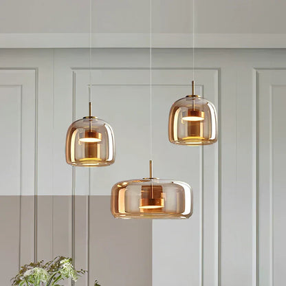 Lampe de Plafond en Verre Transparent | Design Élégant pour Illumination Ambiante