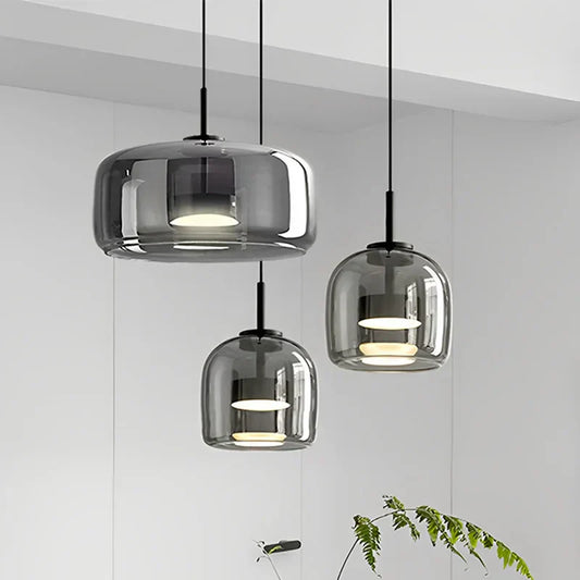 Lampe de Plafond en Verre Transparent | Design Élégant pour Illumination Ambiante