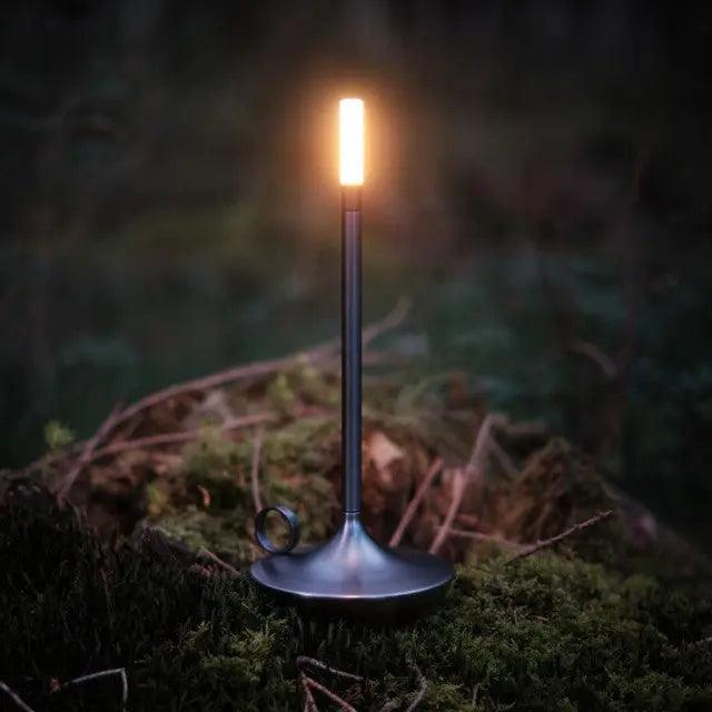 Porte-bougie Dimmable en Aluminium | Design Élégant et Rechargeable