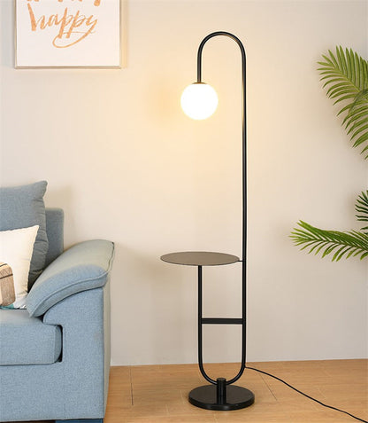 Lampe sur Pied Scandinave avec Table | Éclairage Dimmable et Élégance Minimaliste