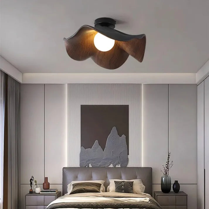 Lustre en Bois Scandinave | Éclairage Sculptural et Apaisant