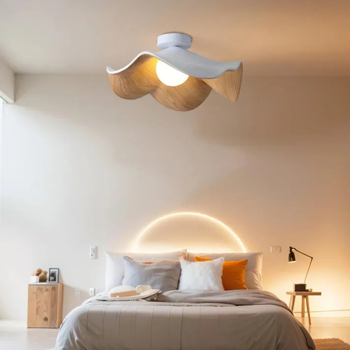 Lustre en Bois Scandinave | Éclairage Sculptural et Apaisant