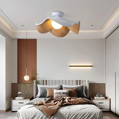 Lustre en Bois Scandinave | Éclairage Sculptural et Apaisant