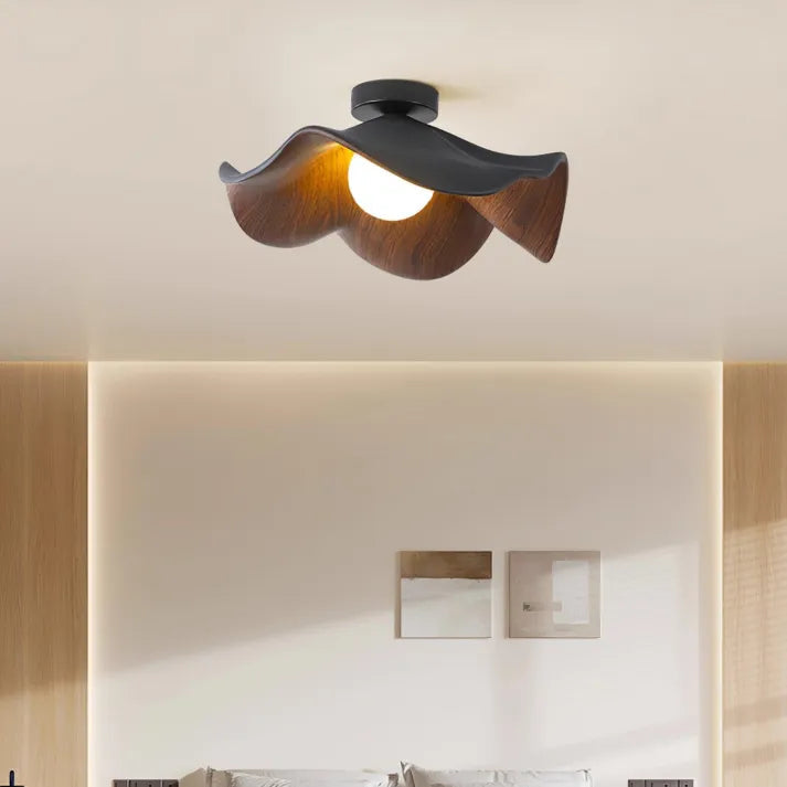 Lustre en Bois Scandinave | Éclairage Sculptural et Apaisant