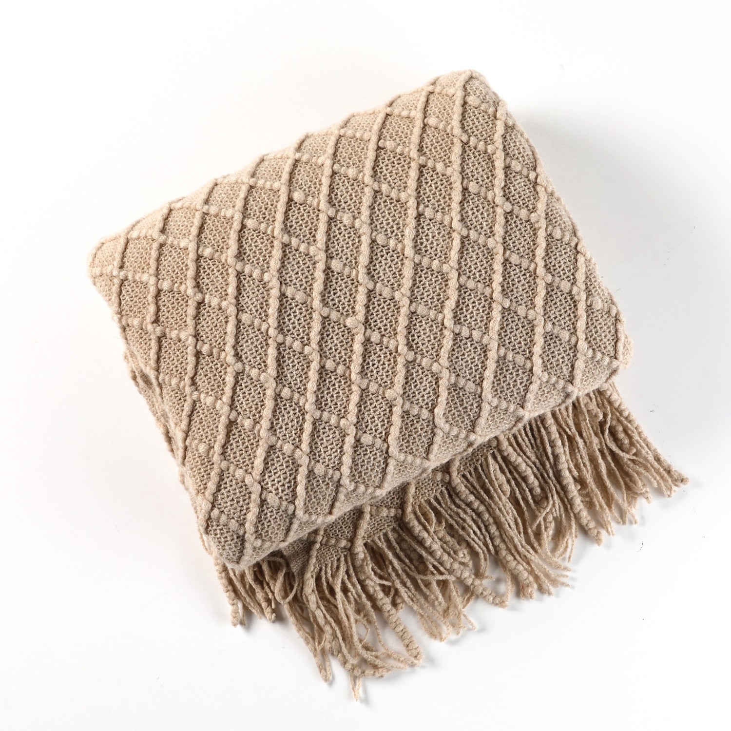 Couverture Tricotée Douillette pour Canapé | Style Scandinave et Confort Optimal