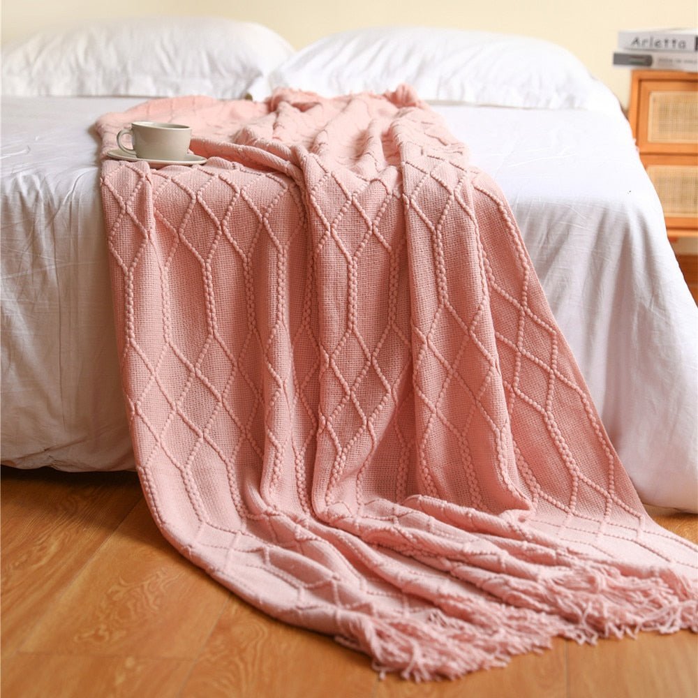 Couverture Tricotée Douillette pour Canapé | Style Scandinave et Confort Optimal