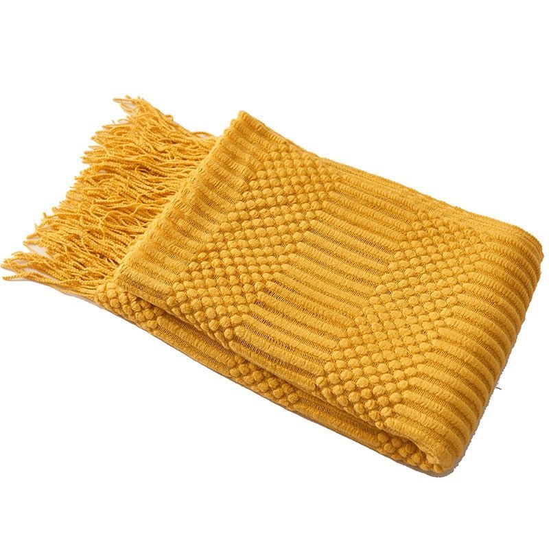 Couverture Tricotée Douillette pour Canapé | Style Scandinave et Confort Optimal