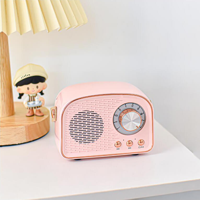 Enceinte Bluetooth Portable Rétro | Son Immersif et Design Élégant