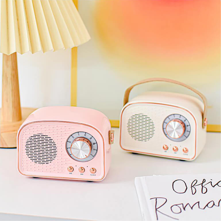 Enceinte Bluetooth Portable Rétro | Son Immersif et Design Élégant
