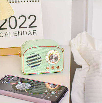Enceinte Bluetooth Portable Rétro | Son Immersif et Design Élégant