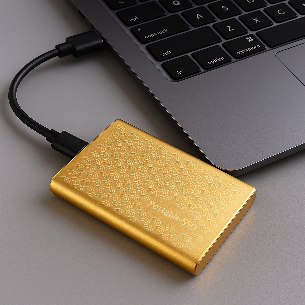 SSD Portable Rapide pour Transfert de Données | Design Compact et Résistant
