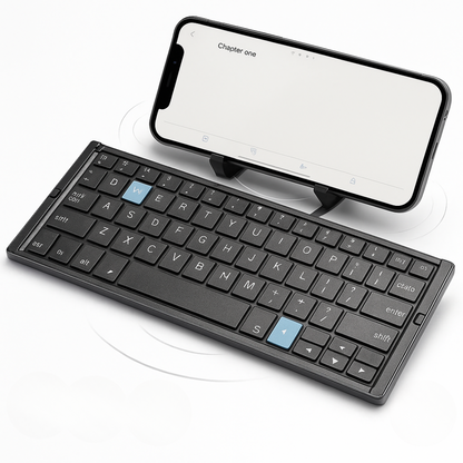 Clavier Bluetooth Pliable pour Tablette | Support Magnétique et Design Portable