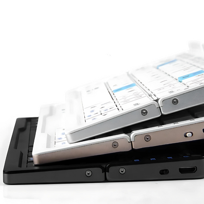 Clavier Bluetooth Pliable pour Tablette | Support Magnétique et Design Portable