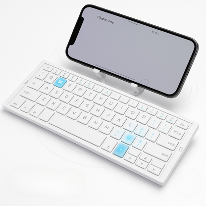 Clavier Bluetooth Pliable pour Tablette | Support Magnétique et Design Portable