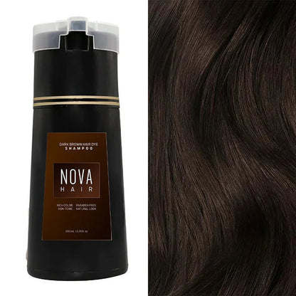 Shampooing Colorant Instantané pour Cheveux | Rafraîchit Couleur et Cache Racines Grises