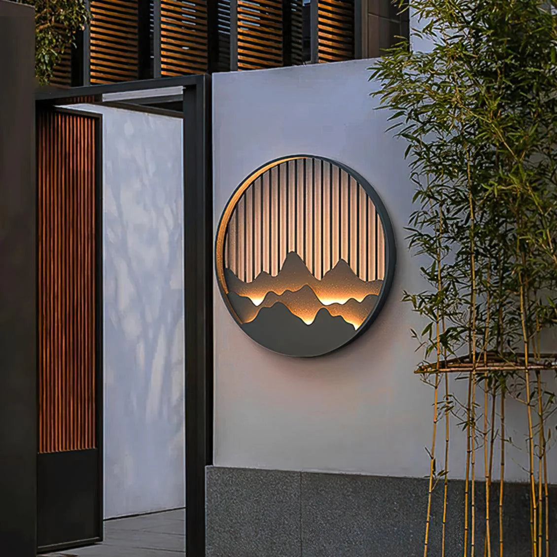 Applique Murale Extérieure Moderne | Éclairage Élégant Inspiré des Montagnes