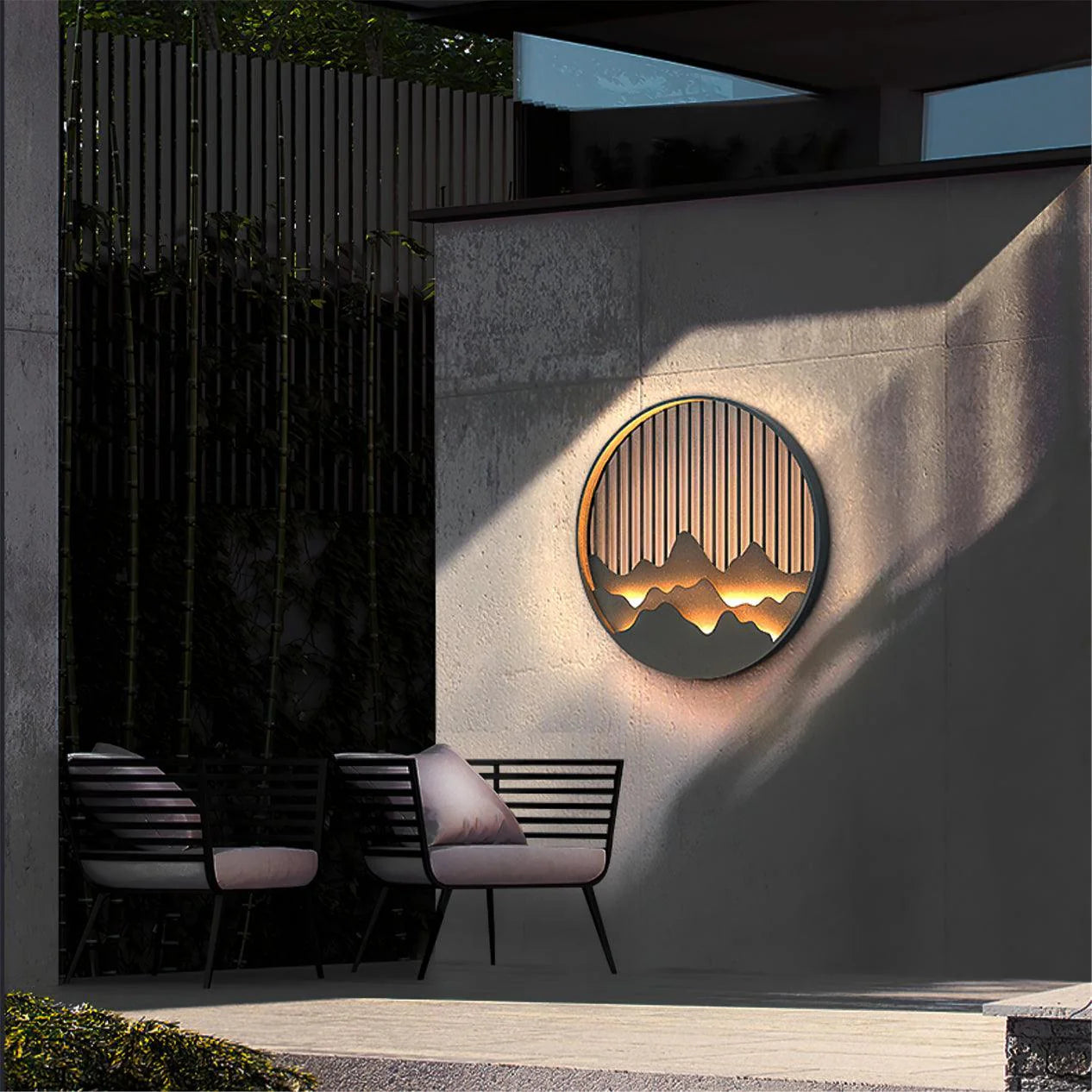 Applique Murale Extérieure Moderne | Éclairage Élégant Inspiré des Montagnes