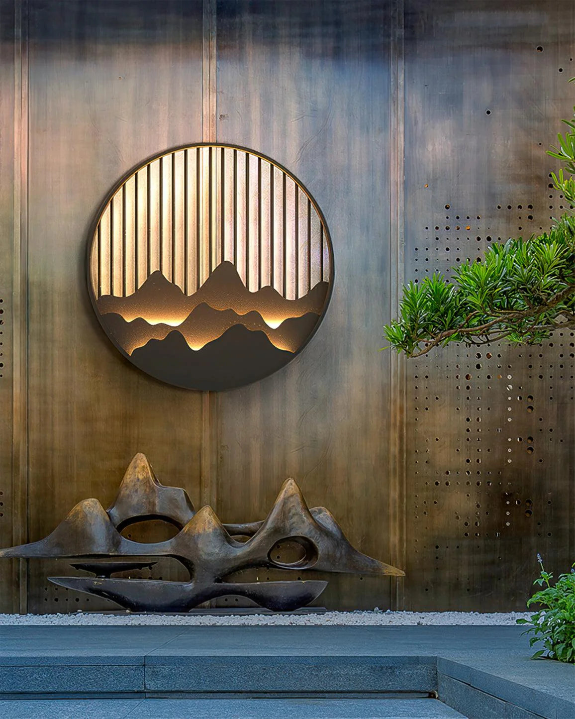 Applique Murale Extérieure Moderne | Éclairage Élégant Inspiré des Montagnes