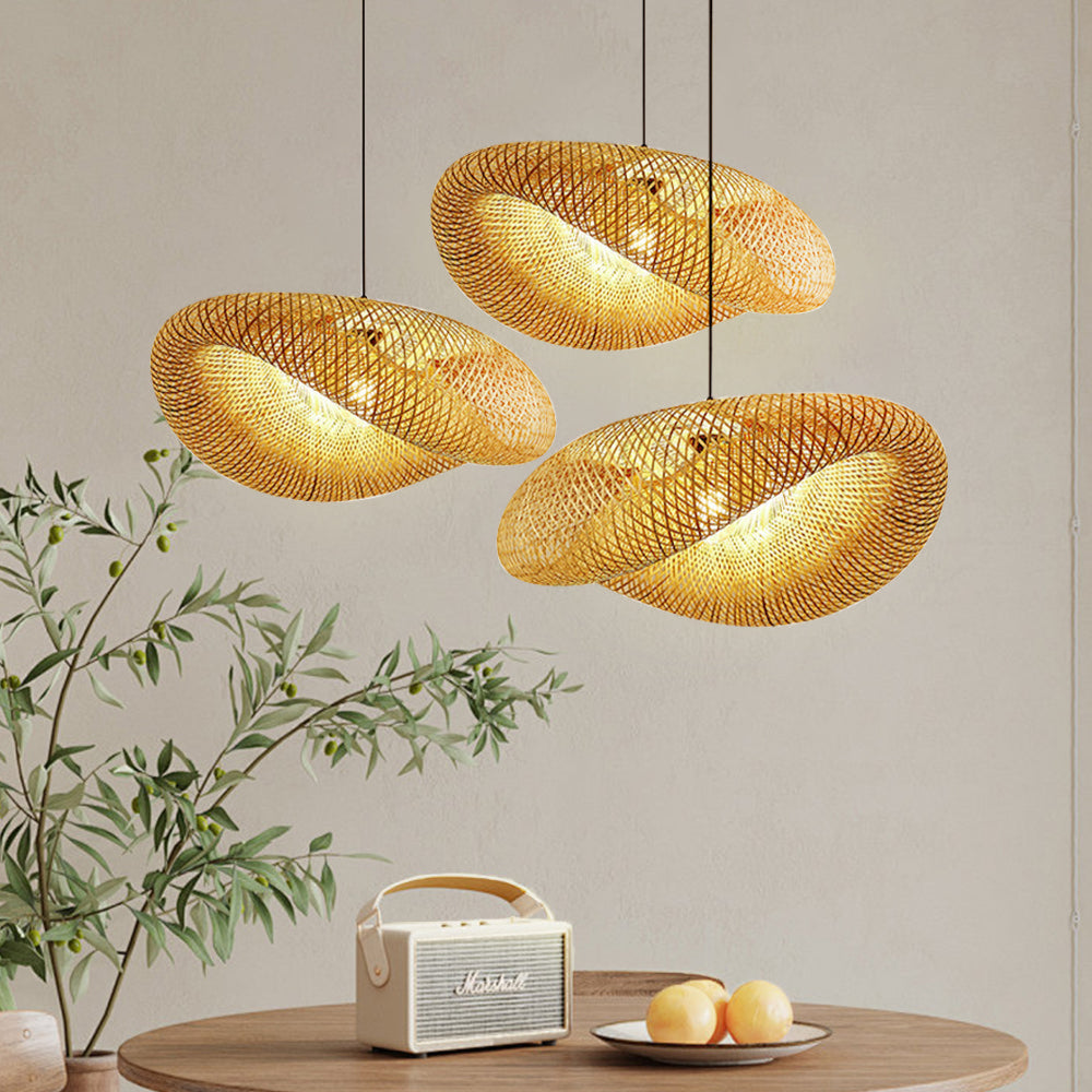 Lampe Pendante en Bambou Naturel | Design Minimaliste et Chaleureux