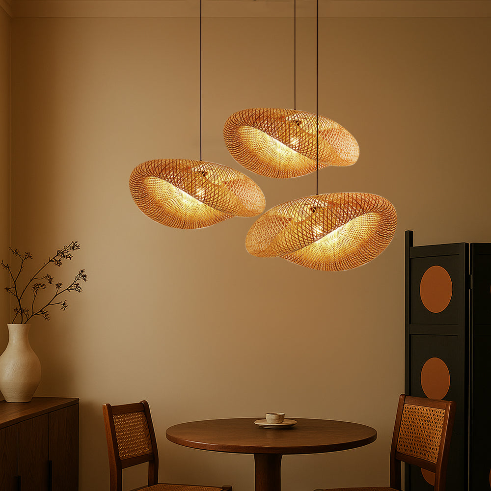 Lampe Pendante en Bambou Naturel | Design Minimaliste et Chaleureux