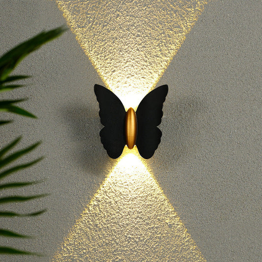 Applique Murale Extérieure Papillon | Élégance Naturelle et Lumière Douce
