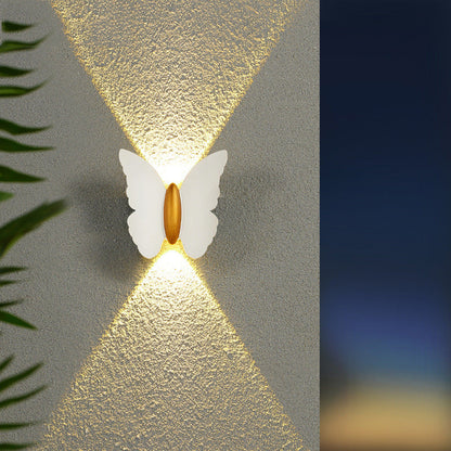 Applique Murale Extérieure Papillon | Élégance Naturelle et Lumière Douce