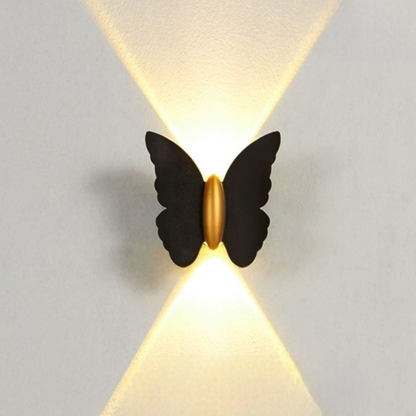 Applique Murale Extérieure Papillon | Élégance Naturelle et Lumière Douce